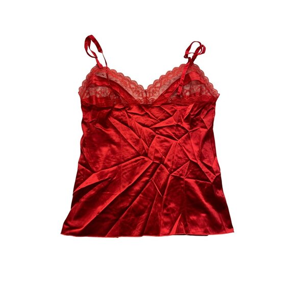Vintage Red Vanity Fair Lace Trim Camisole #5730 - Picture 2 of 6